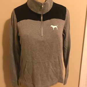 VS PINK quarter zip sweatshirt